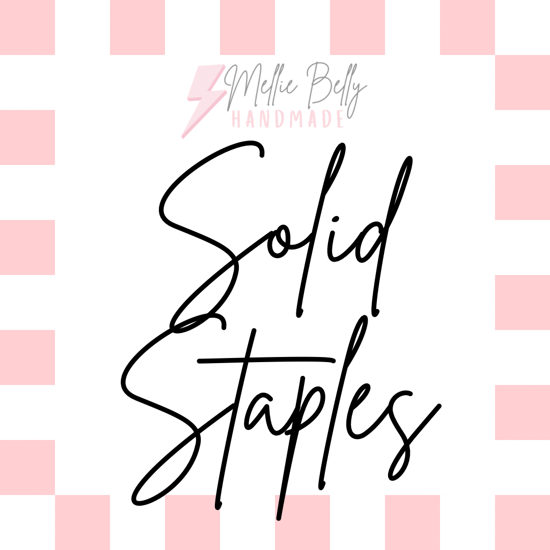 Solid Color Styles (Choose Your Size & Style!)