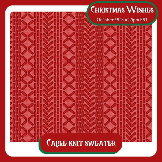 Cable Knit Sweater (Select Style & Size)
