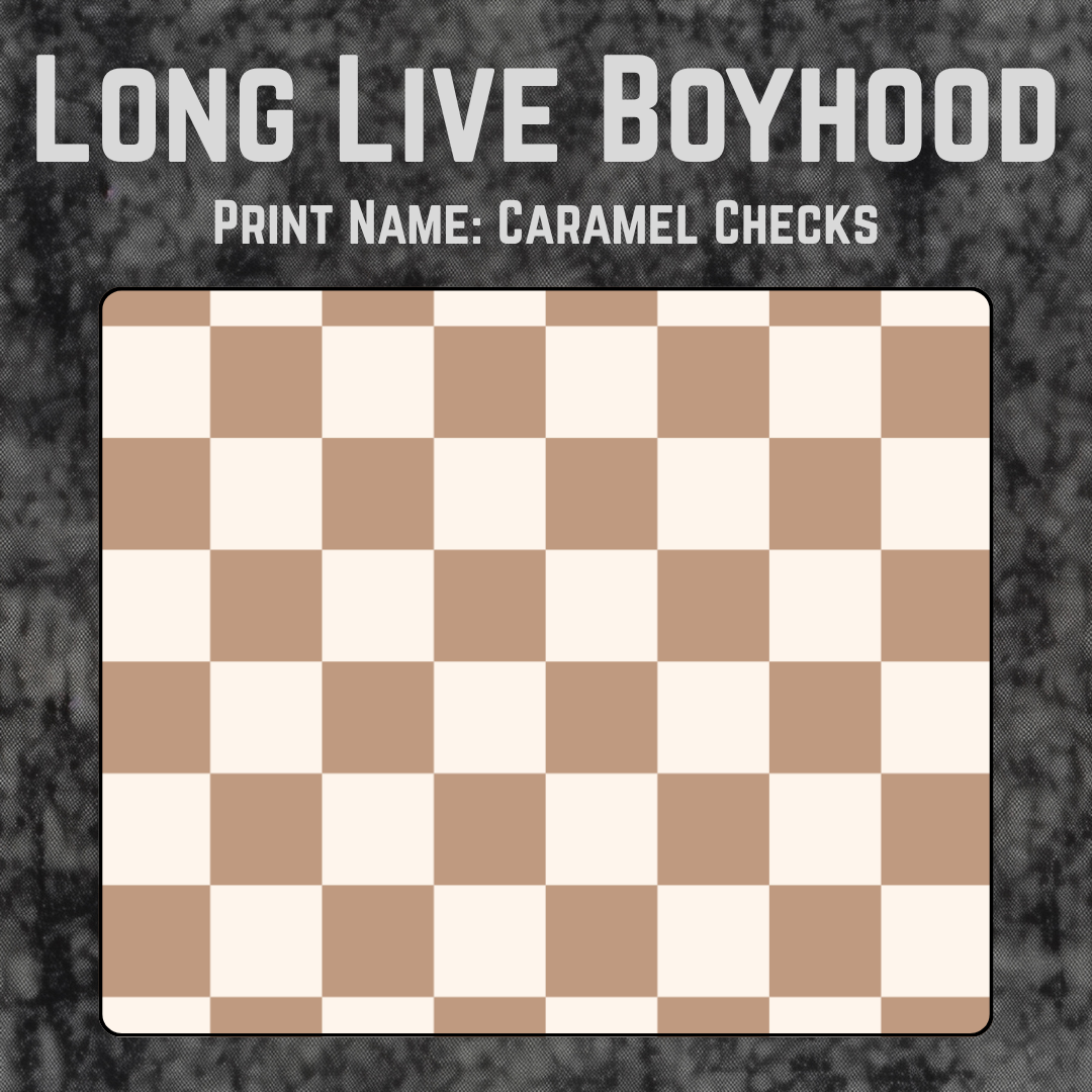 Caramel Checks (Choose Style & Size)