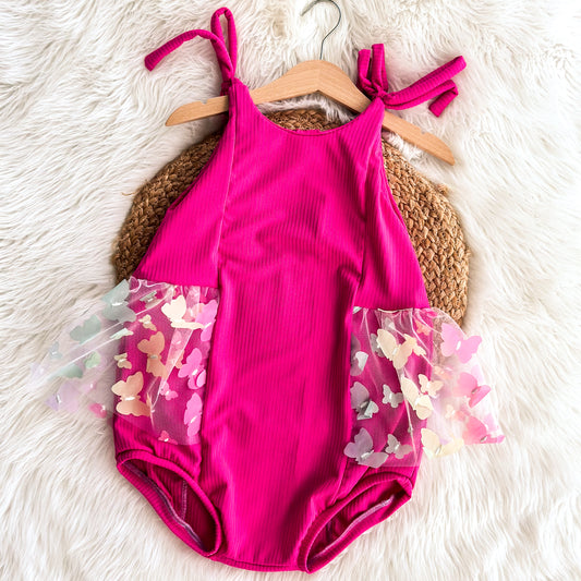 Custom Camellia Ruffle Romper