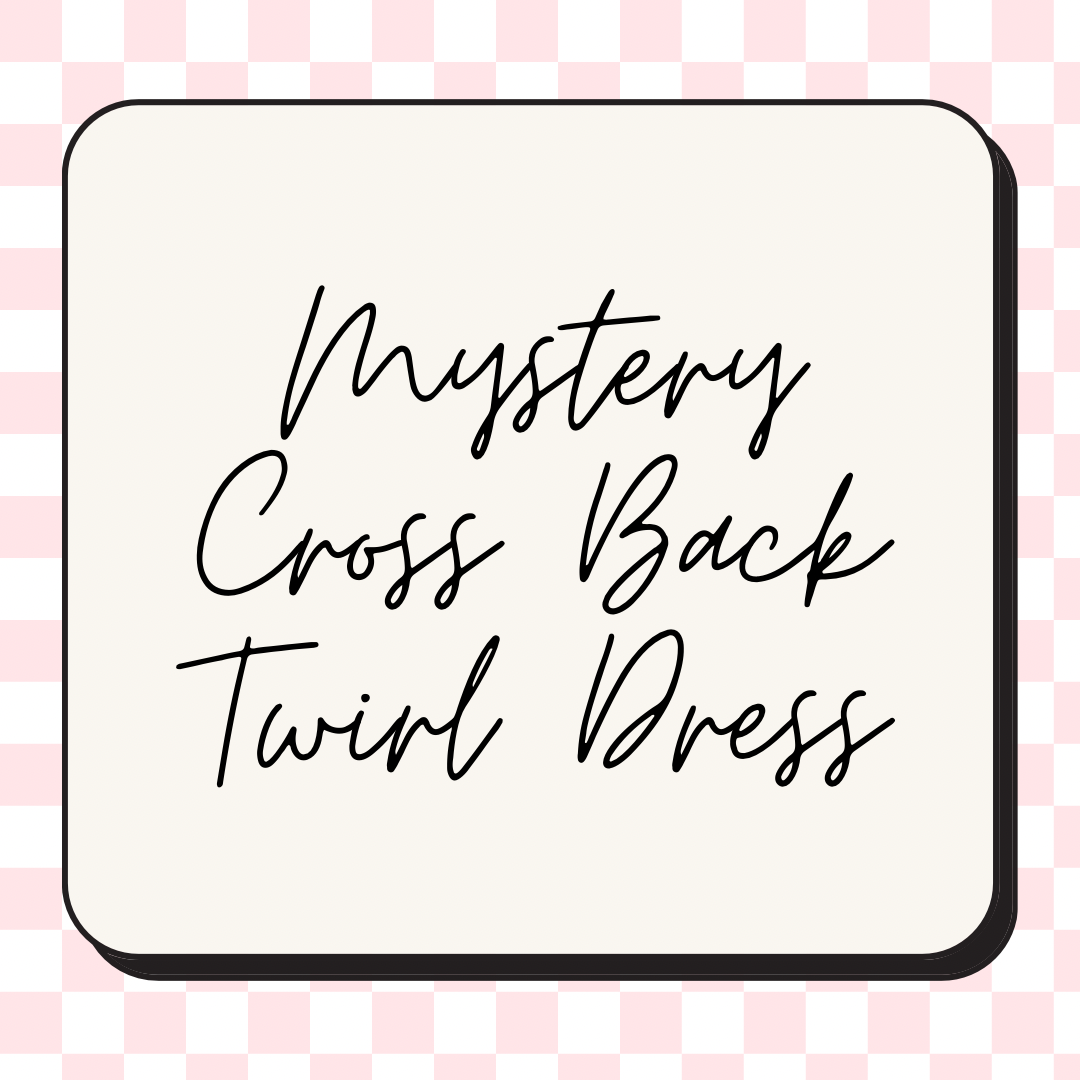 Mystery Cross Back Twirl Dress