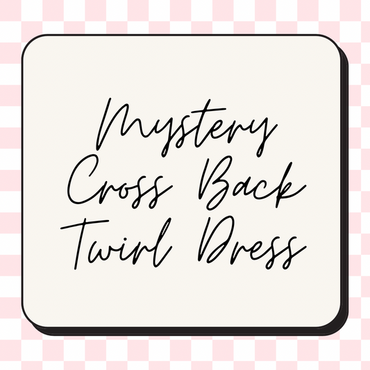 Mystery Cross Back Twirl Dress