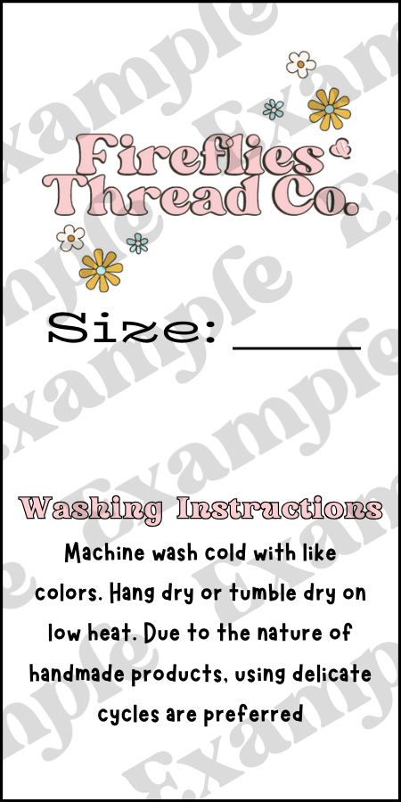 Sew In Tag Yard File