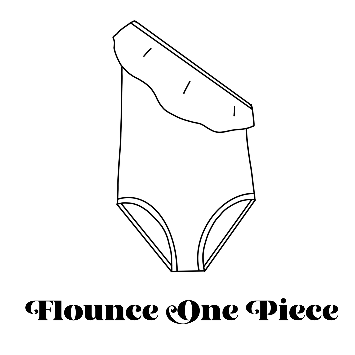 Flounce One Piece Swimsuit