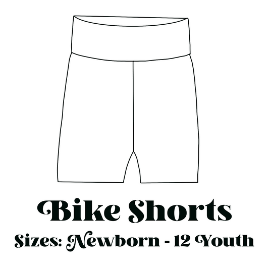 Solid Bike Shorts (Choose Color & Size)