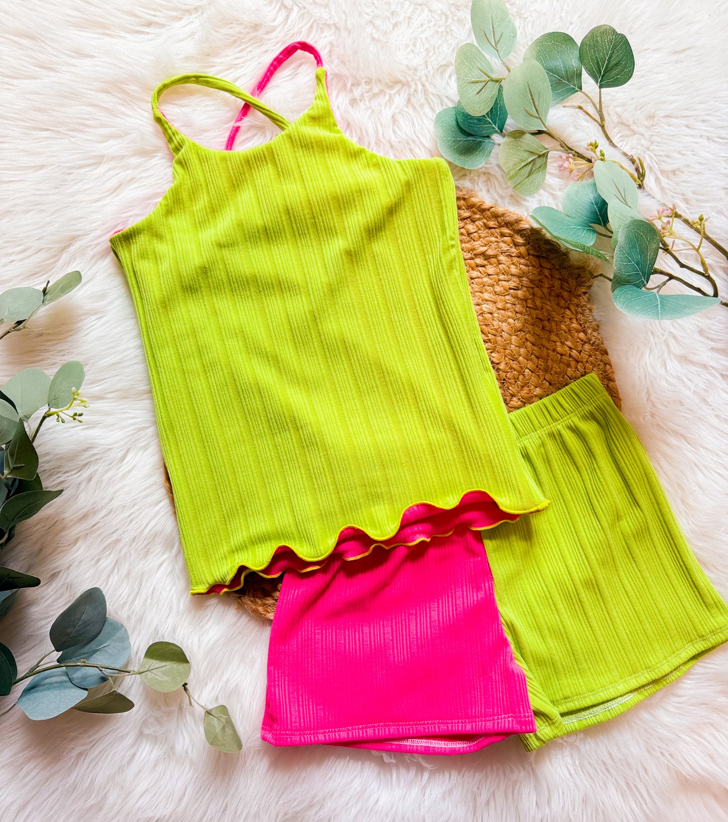 Reversible Cross Back Tank Top