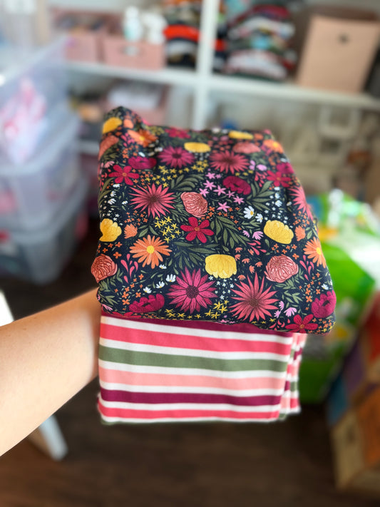 Moody Floral & Stripe (Mystery Style)