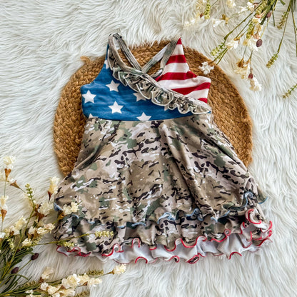 Camo Julianne Dress (Choose Camo & Size)