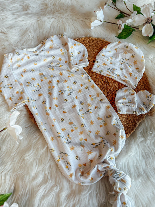 Custom Baby Gown Set (Newborn Only)