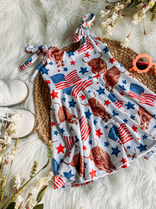 Custom Tie Shoulder Dress