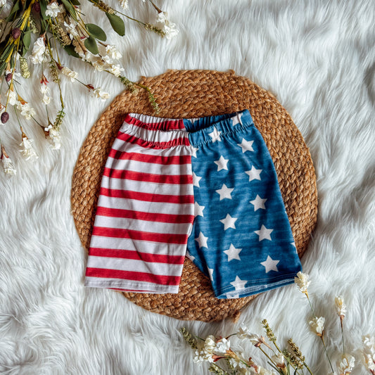 Flag Two-Toned Shorts (Choose Style & Size)