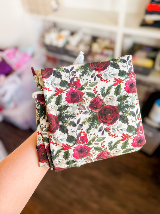 Holiday Floral - 1 Yard