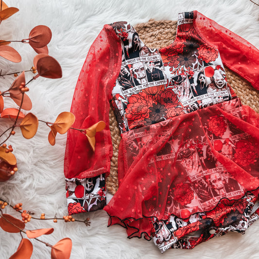 Custom Brielle Skirted Leo Romper
