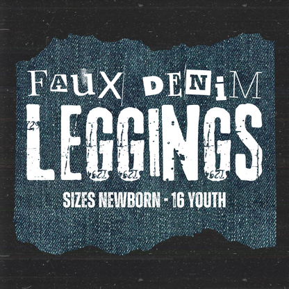 Faux Denim Leggings