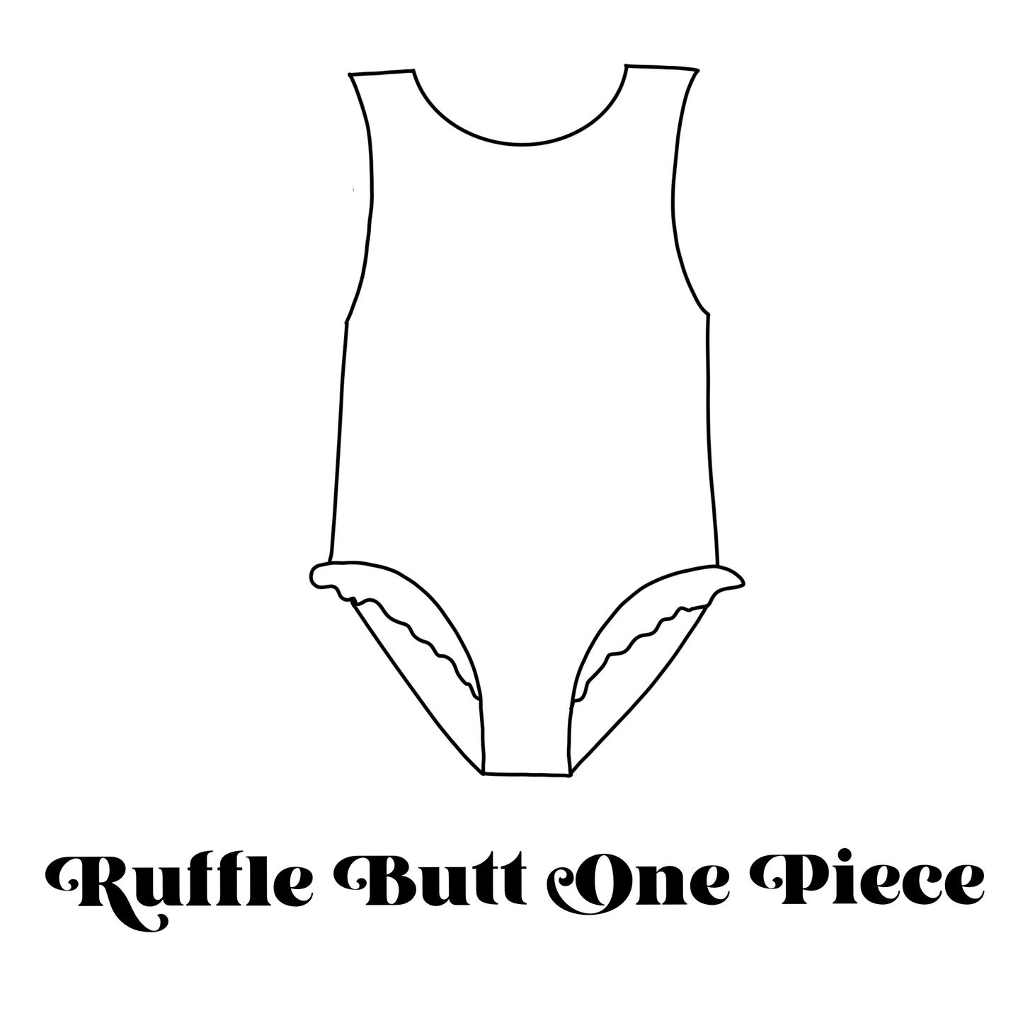 Ruffle Butt One Piece Swimsuit